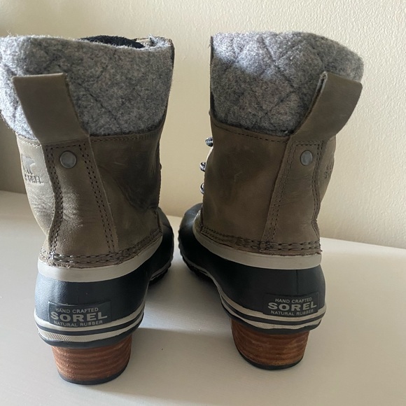 Sorel Womens’s Slimpack ll Lace Duck Boot - Quarry Waterproof/ Leather 6.5 - Picture 3 of 7
